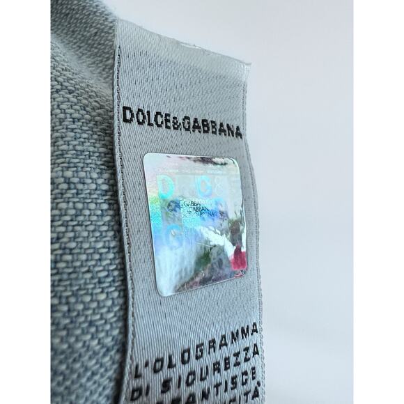 D&G Dolce & Gabbana Italia Vintage Y2K Jean Mini Skirt Sz 30 Lace 2005 Preppy - Picture 13 of 16